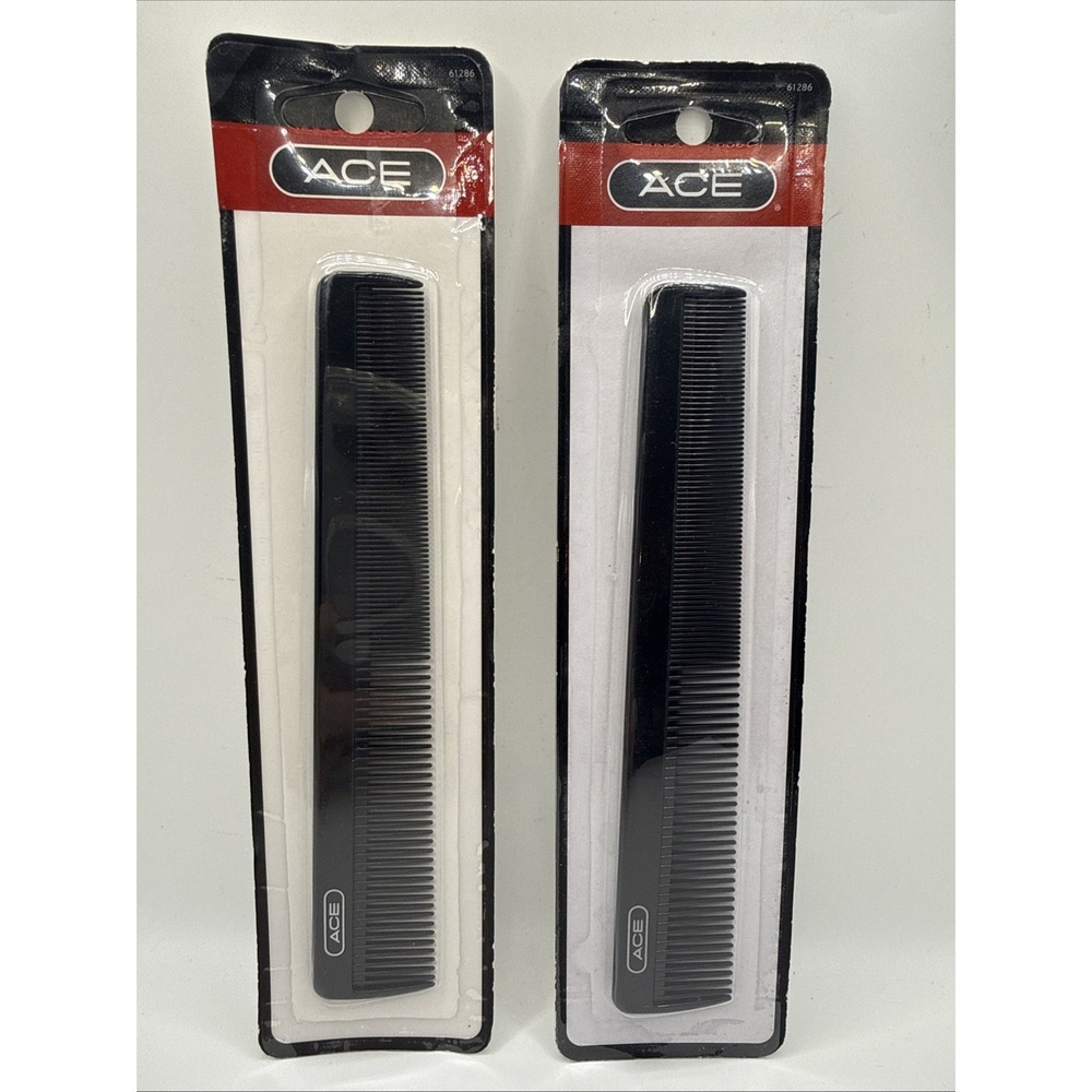 2 Pack - GOODY Ace Comb Barber Black 61286